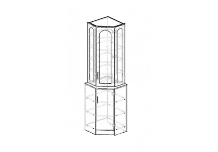 Буфет Констанция угловой джинс